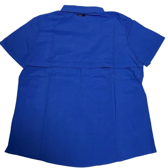 Swiss Alps Womens Nylon Fishing Shirt UPF 40+ Sun Protection Blue Size XL - Picture 3 of 9